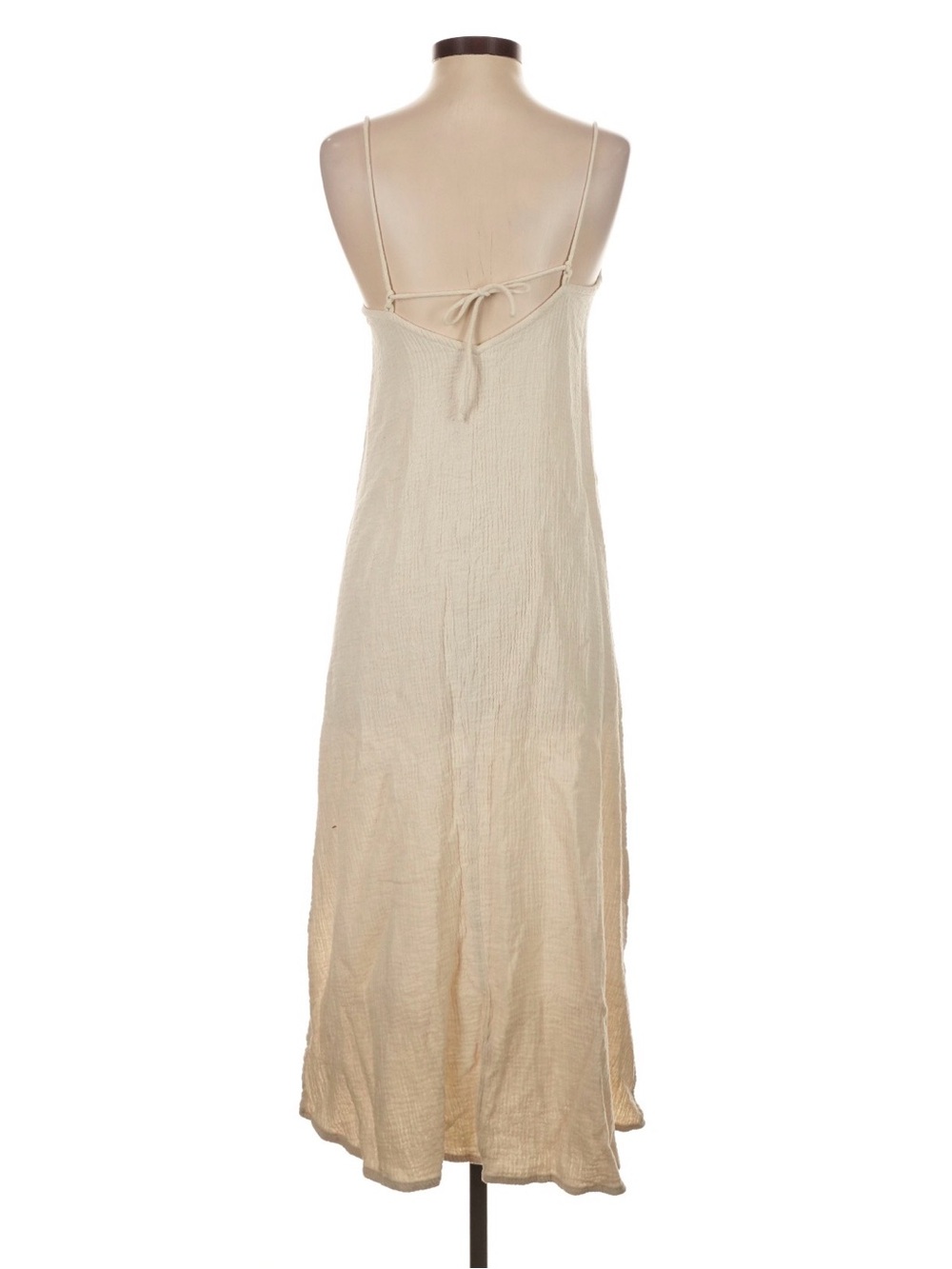 Bahhgoose Rose Dress Linen Cotton In Wheat Size S/M Vguc — image 6 of 8